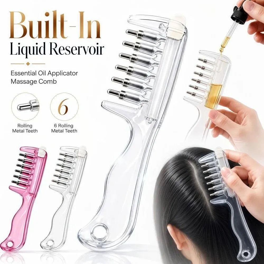 2-in-1 Hair Oil Applicator Comb