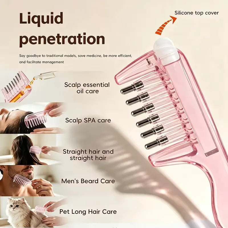 2-in-1 Hair Oil Applicator Comb