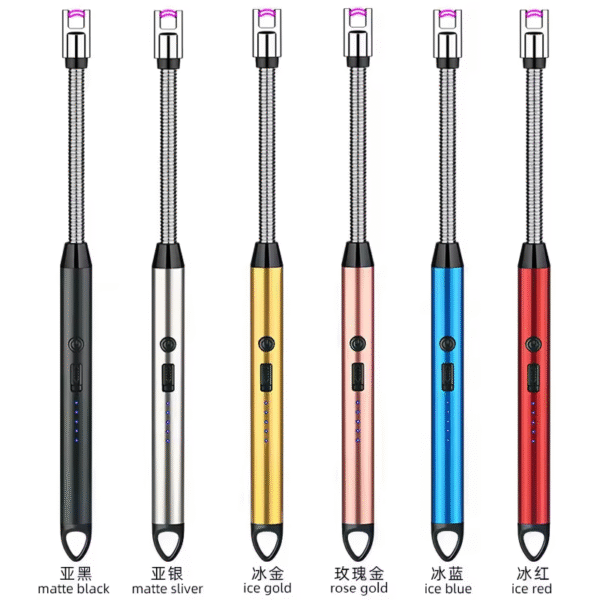 360° USB Rechargeable Electric Arc Lighter with LED Display