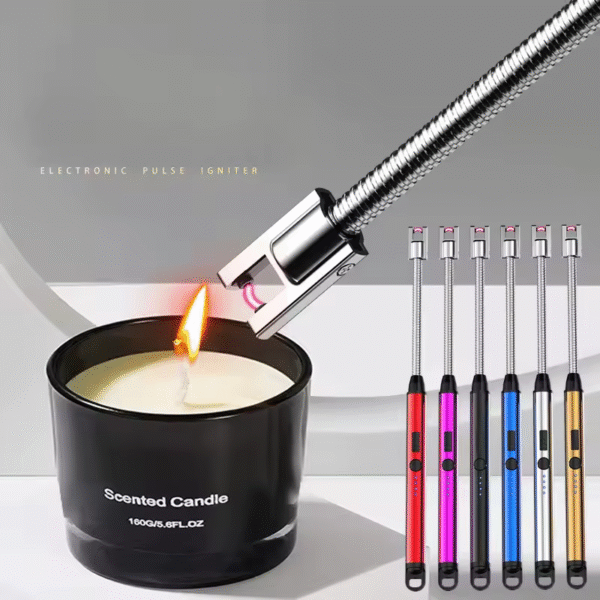 360° USB Rechargeable Electric Arc Lighter with LED Display