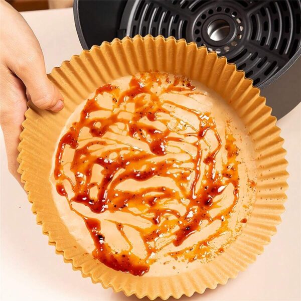 Air Fryer Baking Paper 50Pcs Non Stick Parchment Sheets Round