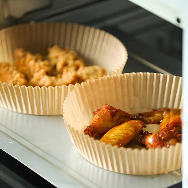 Air Fryer Baking Paper 50Pcs Non Stick Parchment Sheets Round