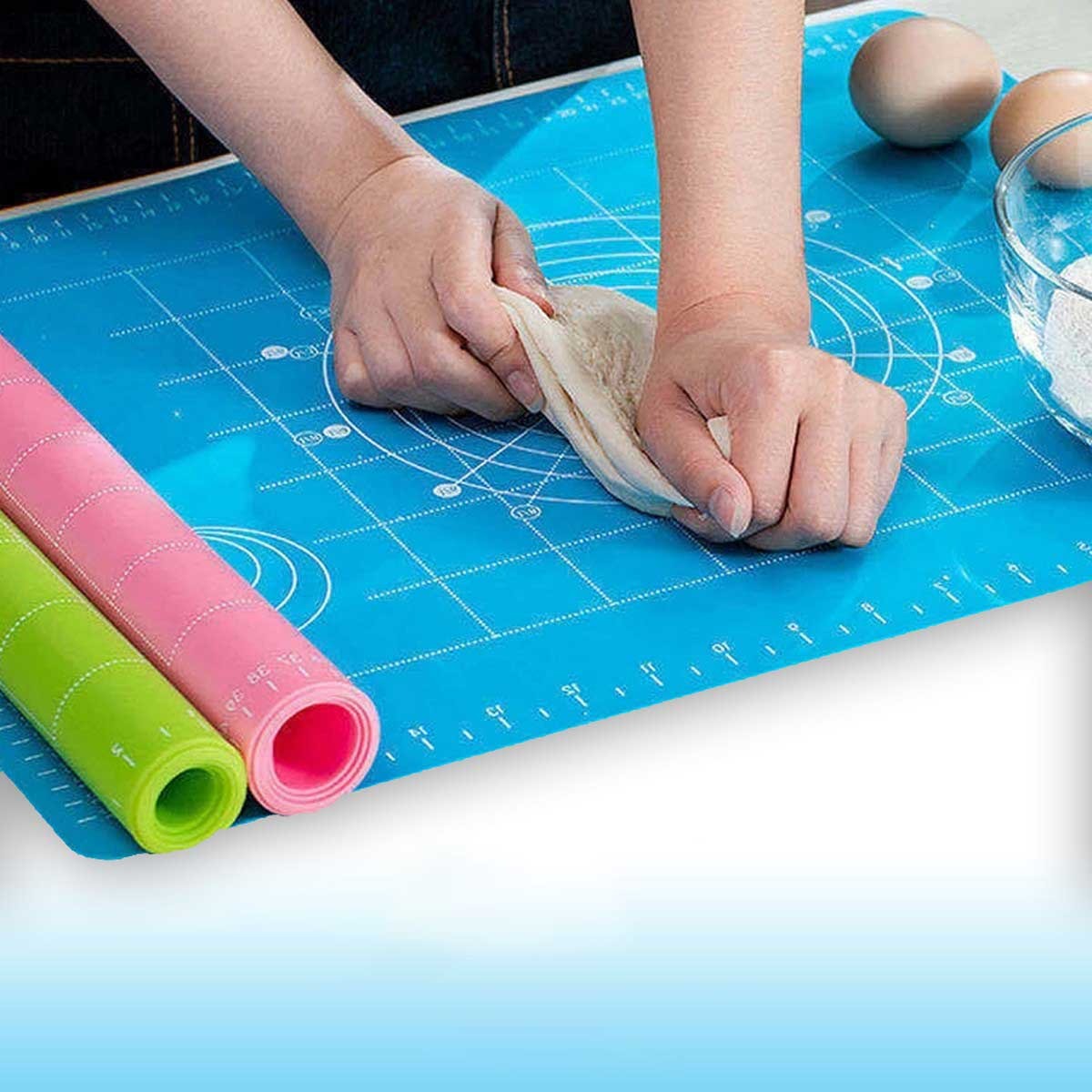 Baking Mat Silicone Non Stick Heat Resistant Dough Rolling