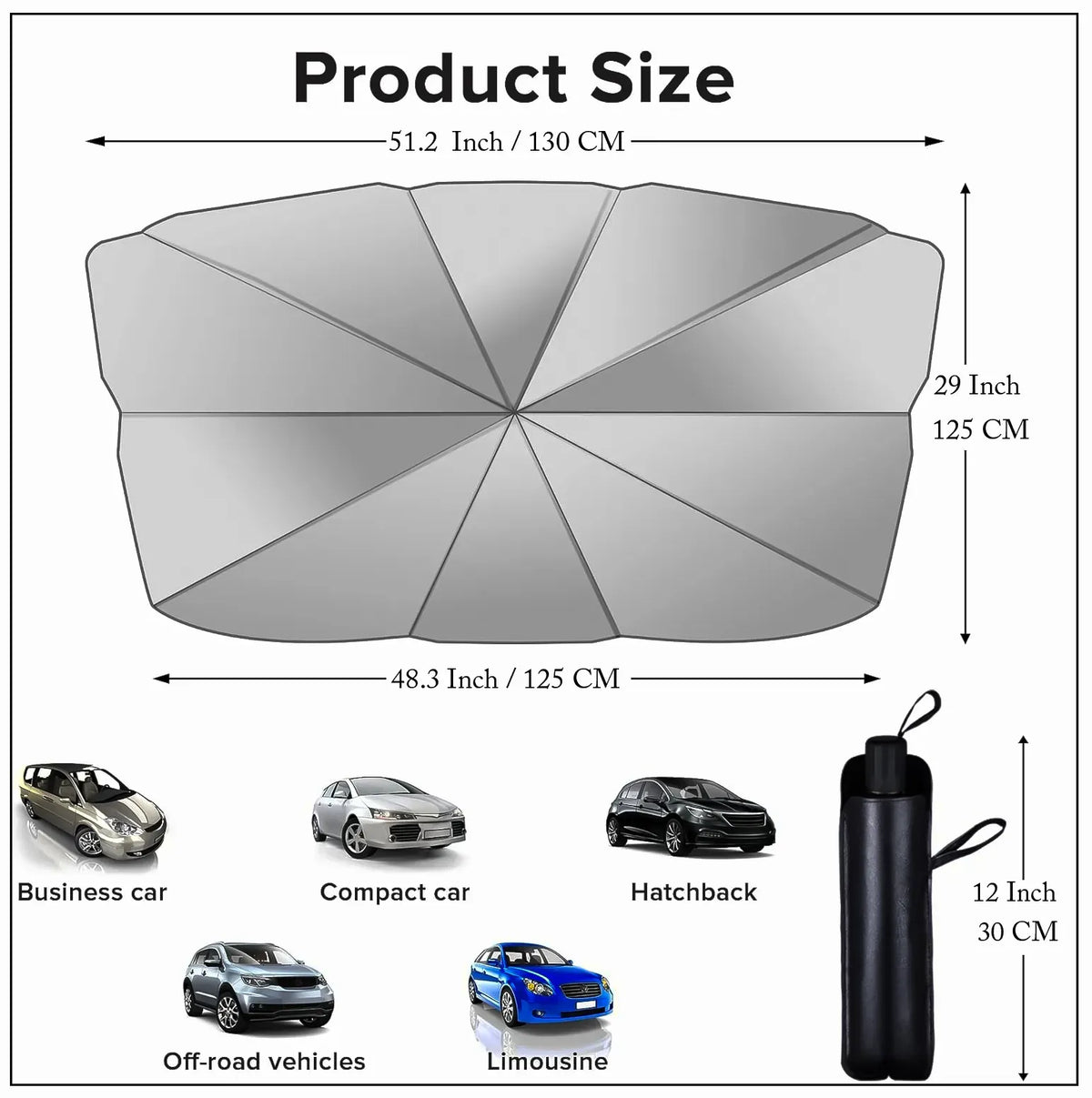 Car Windshield Sun Shade Umbrella UV Reflector