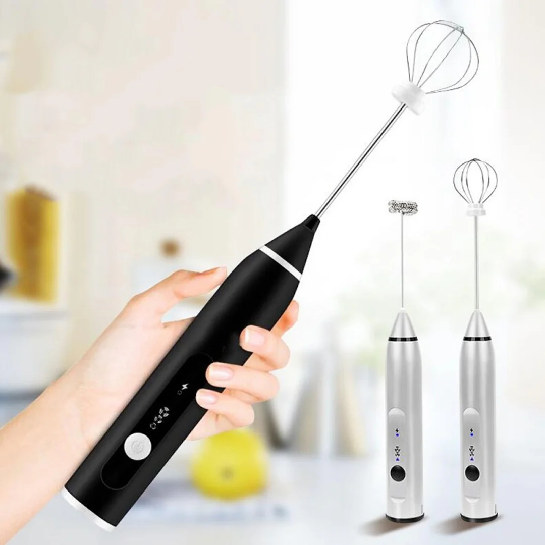 Coffee Beater & Milk Frother Rechargeable with 3 Speeds