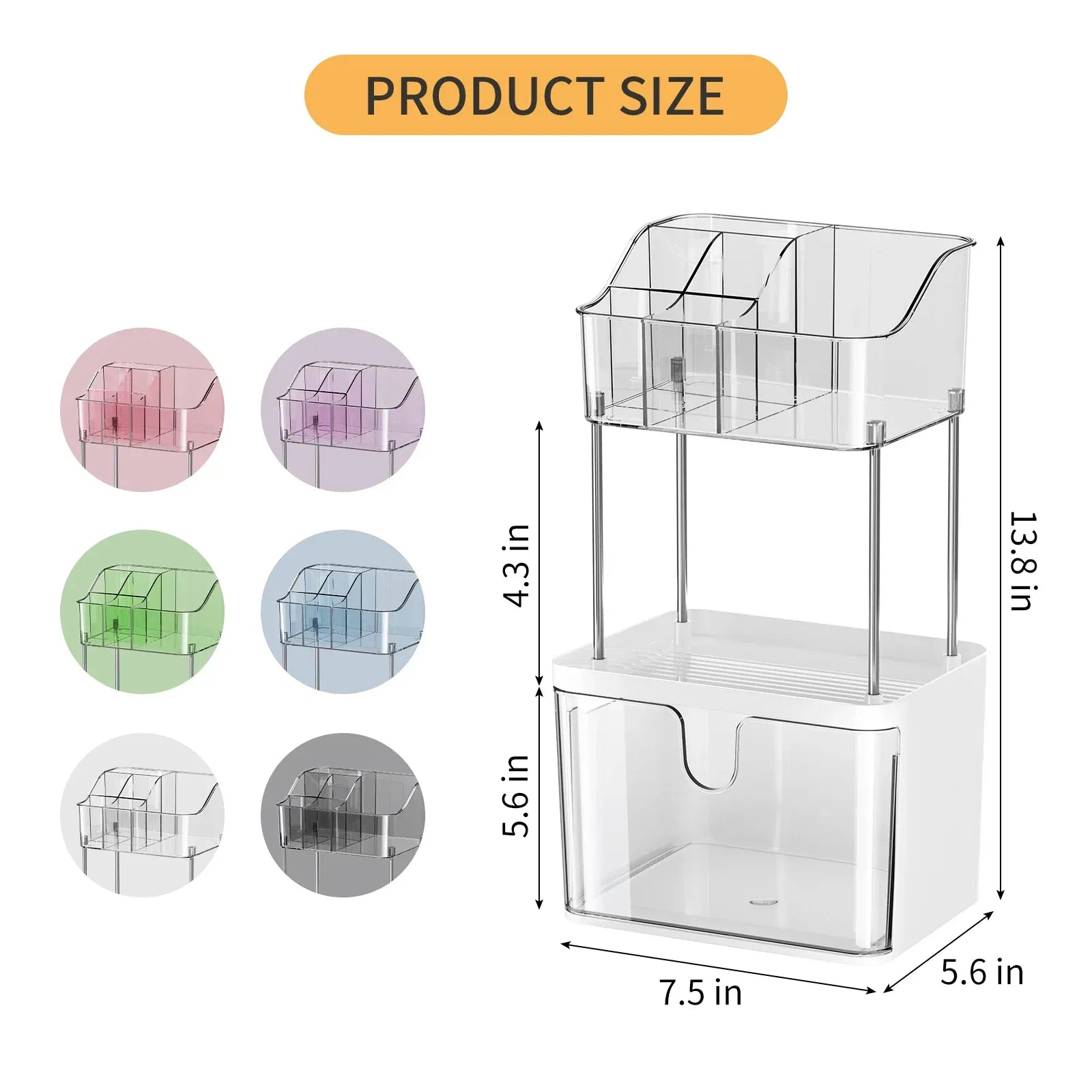 Luxury 3-Tier Cosmetic & Skincare Organizer