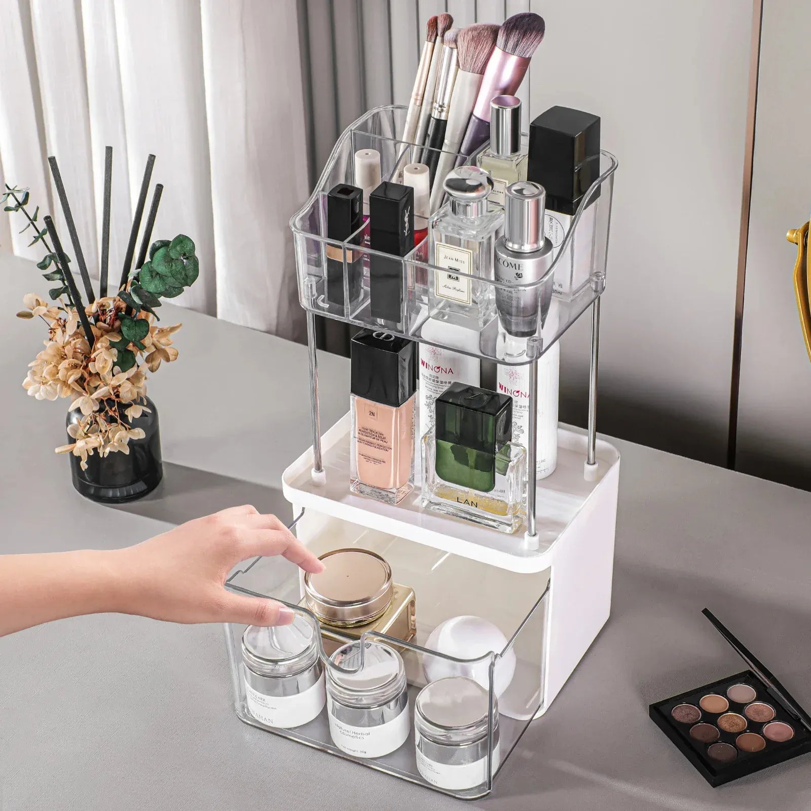 Luxury 3-Tier Cosmetic & Skincare Organizer