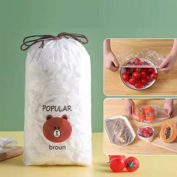Disposable Food Storage Covers Transparent Plastic Bowl Cover