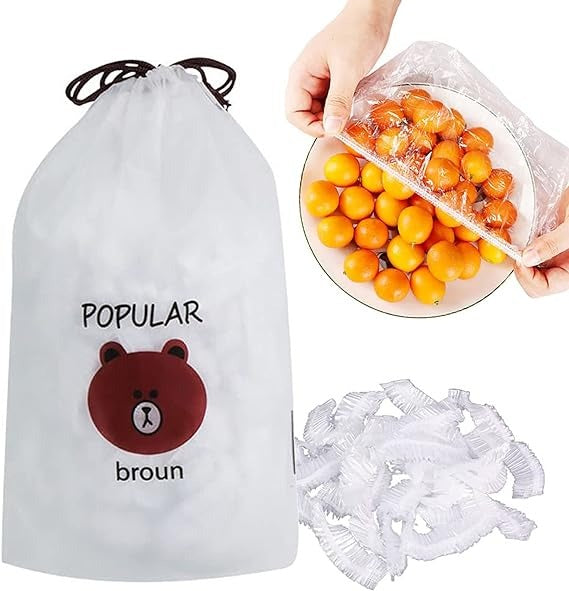 Disposable Food Storage Covers Transparent Plastic Bowl Cover