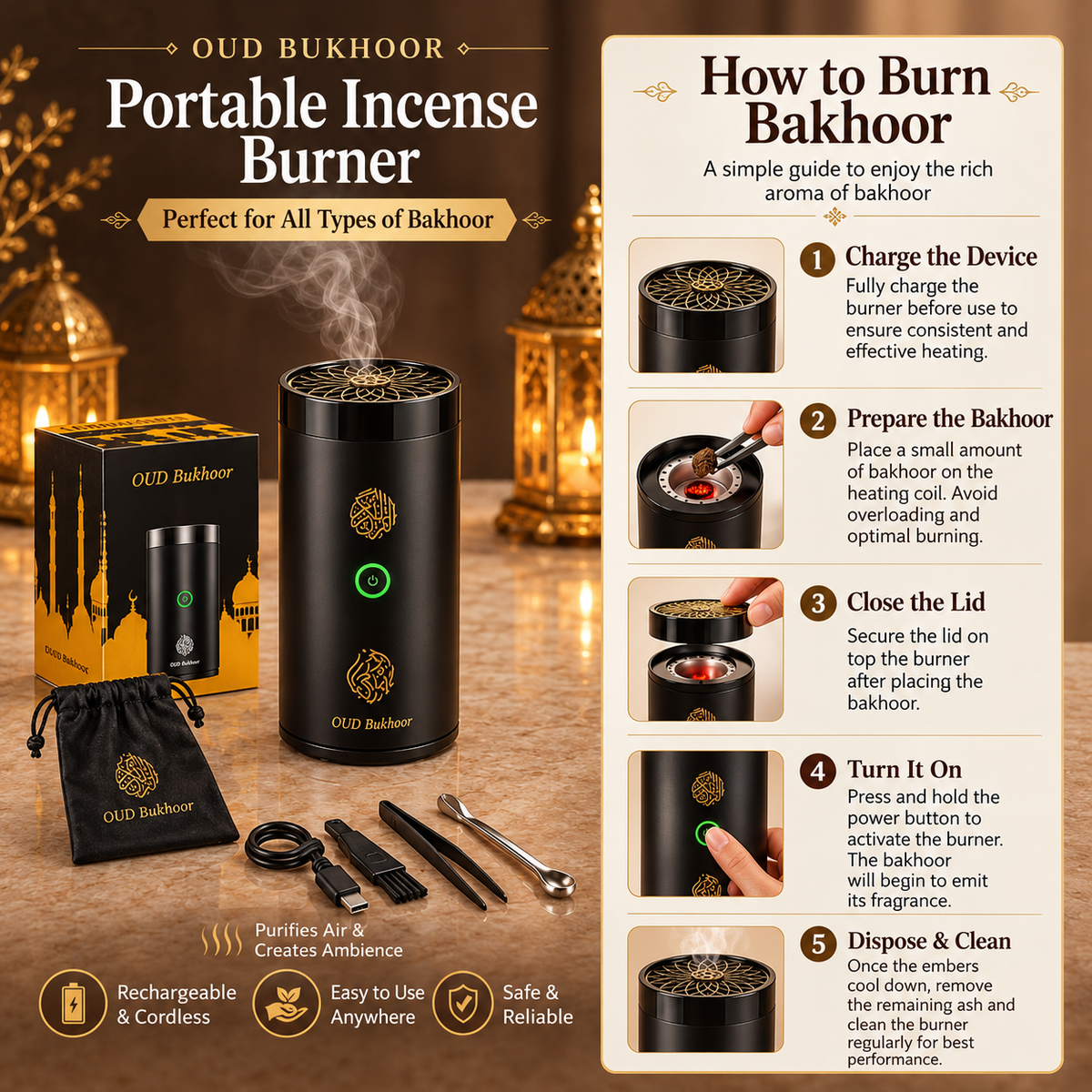 Electric Bakhoor Burner