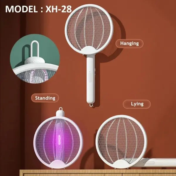 Foldable Mosquito Racket 3 in 1 USB Electric Insect Killer
