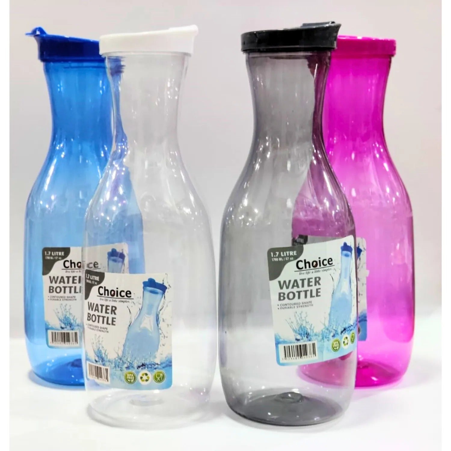 Fridge Water Bottle 1.7 Litre BPA-Free Leak-Proof for Fridge & Travel