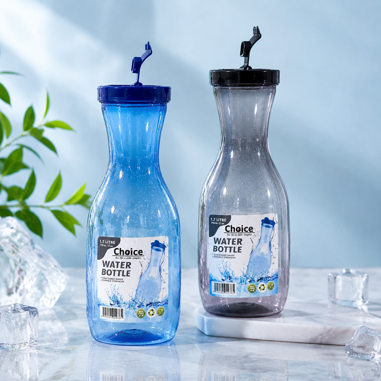 Fridge Water Bottle 1.7 Litre BPA-Free Leak-Proof for Fridge & Travel