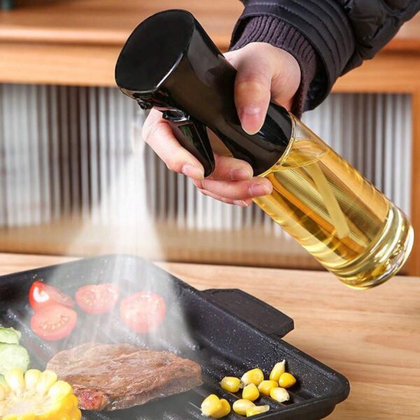 Oil Sprayer Bottle 200ml for Cooking Continuous Fine Mist Spray