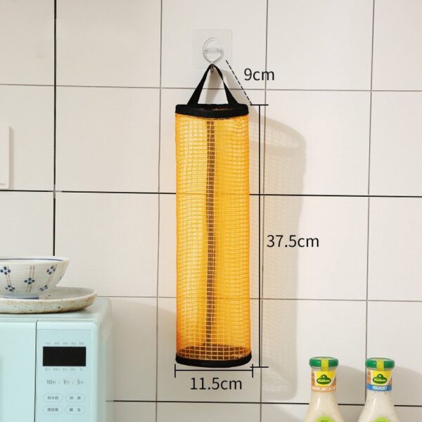 Grocery Storage Bag Dispenser Hanging Polyester Bag Organizer