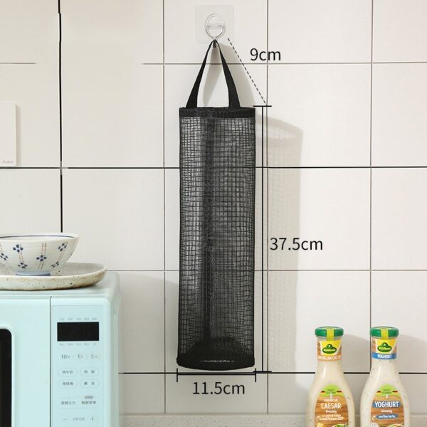 Grocery Storage Bag Dispenser Hanging Polyester Bag Organizer