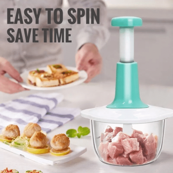 Hand Press Food Chopper 1500ml & 2000ml Manual Vegetable