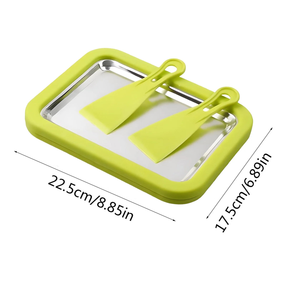 Ice Cream Making Tray with Scrapers