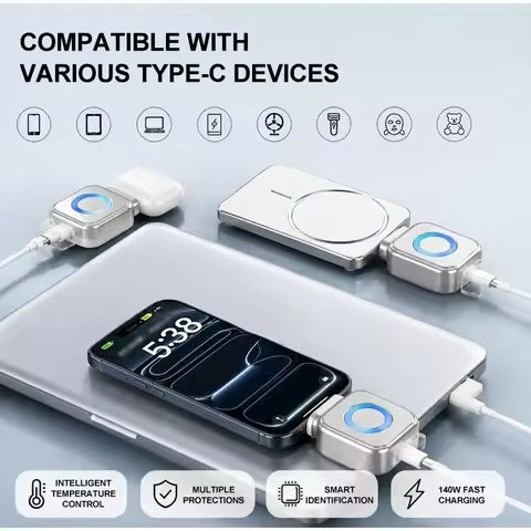 Kuwajia Auto Retract Charger | Fast Charging & Auto Eject Cable.