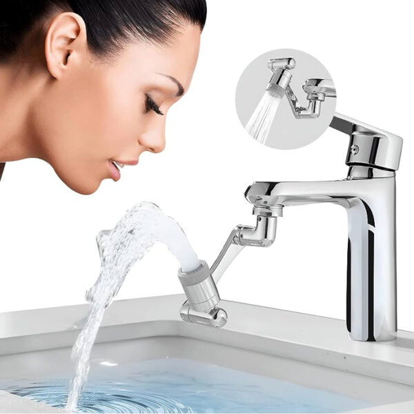 Multi Functional Anti Splash Rotating Faucet 1080° Water Saver