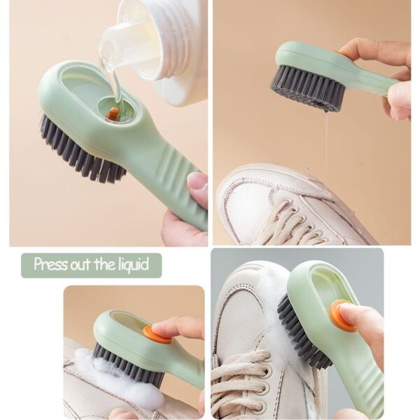 Multifunction Cleaning Brush with Automatic Liquid Discharge