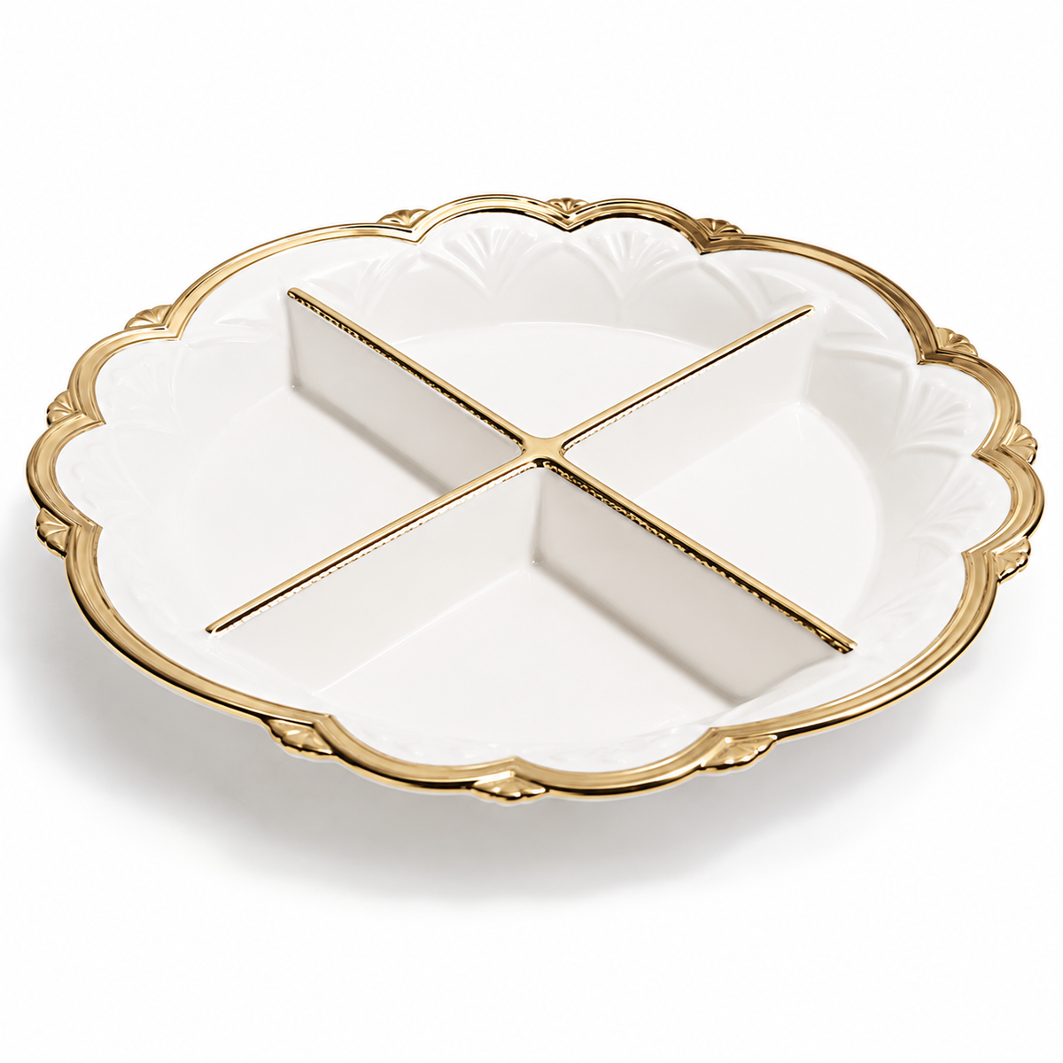 Presto Ceramic 4 Portion Round Dry Fruit Dish