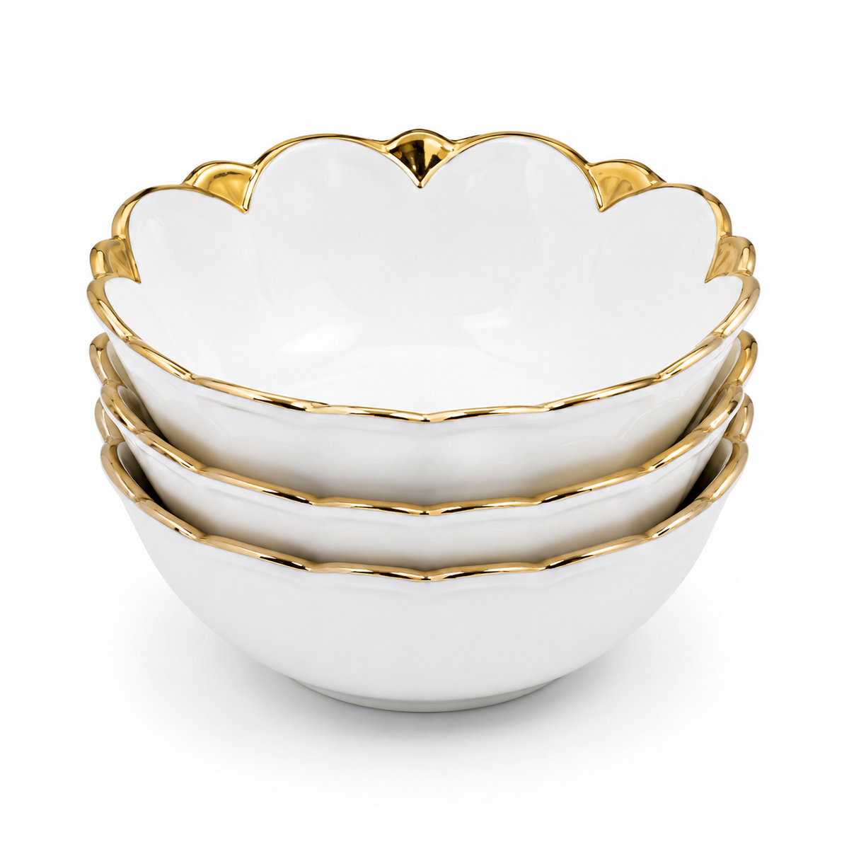 Round Floral Bowl Small Size Serving Dish