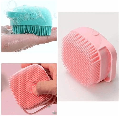 Silicone Bath Body Brush with Soap Dispenser Exfoliating