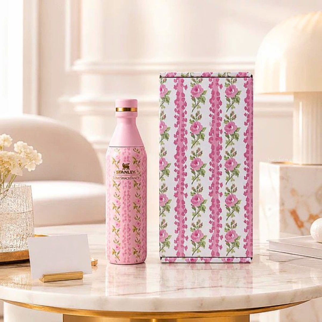 Stanley X LoveShackFancy All Day Slim Bottle 550ML