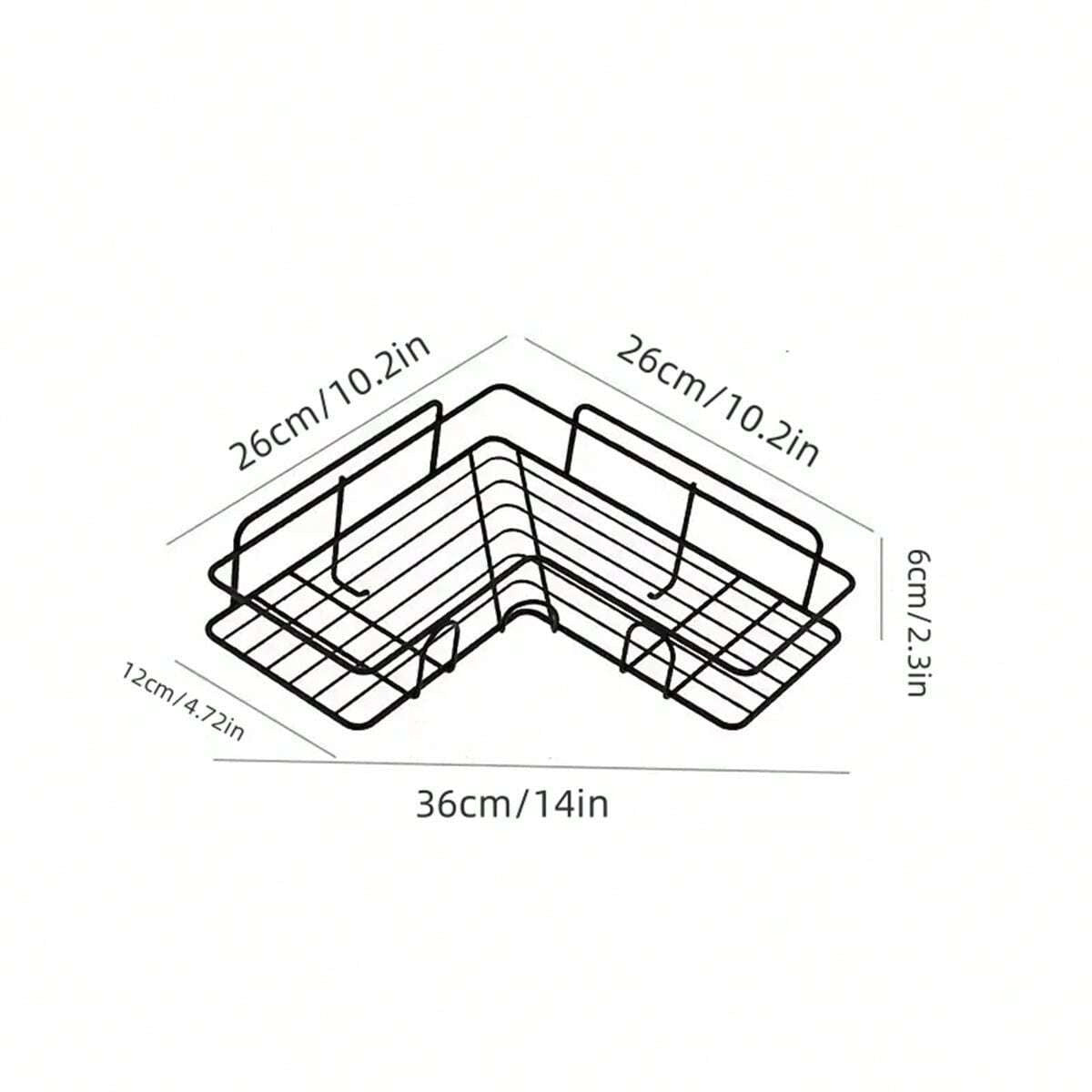 Triangular Self-Adhesive Corner Shelf