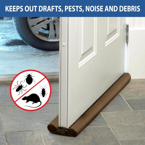 Twin Draft Guard 40 Inches for Door Insulation Draft Blocker