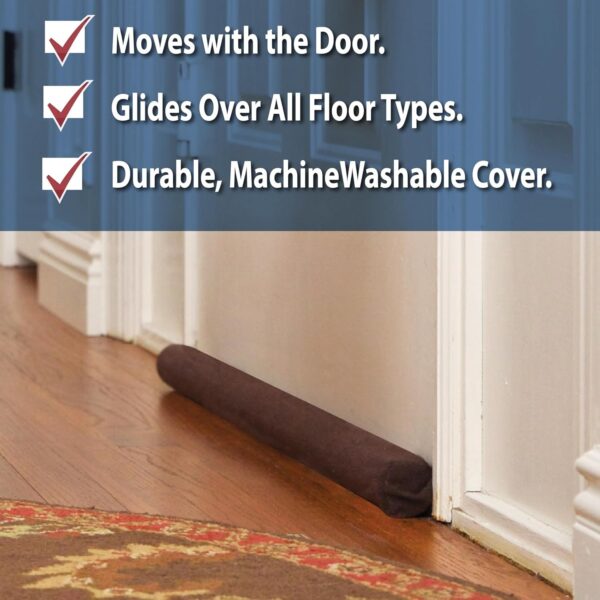 Twin Draft Guard 40 Inches for Door Insulation Draft Blocker