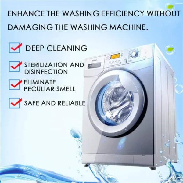 Washing Machine Cleaning Tablets 12 Pcs Deep Drum Cleaner