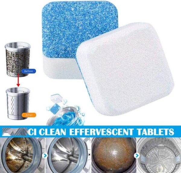 Washing Machine Cleaning Tablets 12 Pcs Deep Drum Cleaner