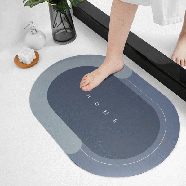 Water Absorbent Non-Slip Bath Mat Soft Quick Dry Floor Mat