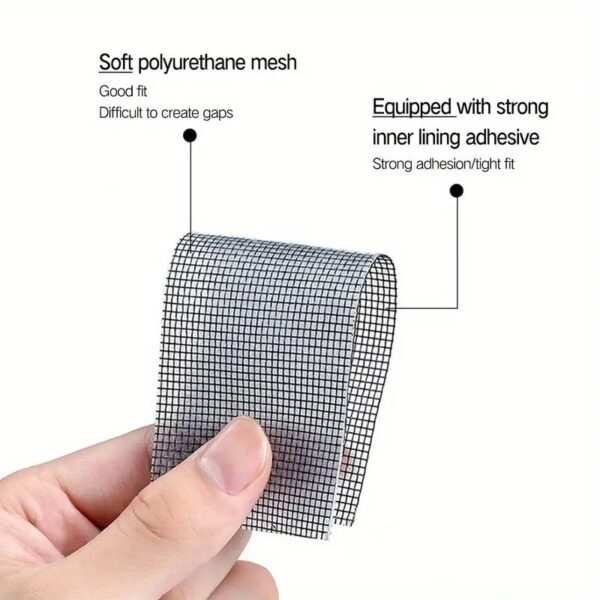 Window Screen Net Repair Tape Self Adhesive Fiberglass Mesh