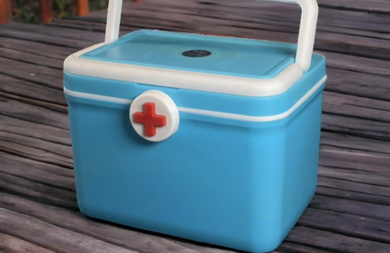 Plastic Medicine Storage Box Pills Organizer First Aid Kit with Lock - Image 2