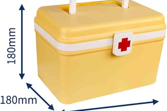 Plastic Medicine Storage Box Pills Organizer First Aid Kit with Lock - Image 6