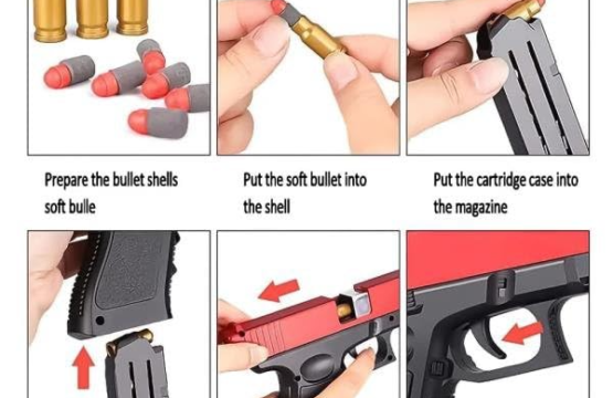 Toy Gun with suppressor for Children - Safe Foam Dart & Gel Ball Blaster, Long-Distance Shooting, High-Quality ABS Plastic, Perfect Gift for Kids - Image 2
