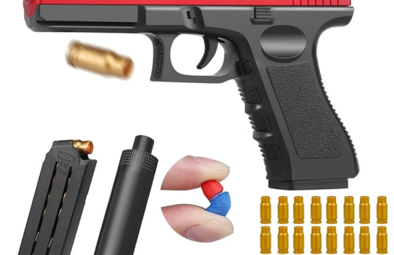 Toy Gun with suppressor for Children - Safe Foam Dart & Gel Ball Blaster, Long-Distance Shooting, High-Quality ABS Plastic, Perfect Gift for Kids - Image 3