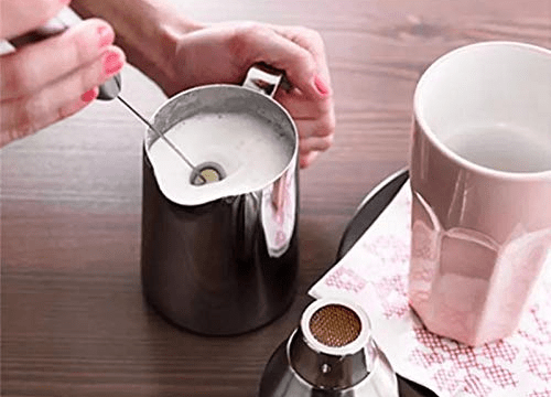 Stainless Steel Electric Whisk Mixer Handheld Milk Frother & Lassi Beater for Coffee, Shakes, and Baking - Image 4