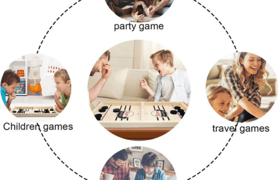 Fast Sling Puck Board Game - High-Quality Wooden Family Game for Kids and Adults, Fun Sports Board Game, Indoor and Outdoor Play, Perfect Gift - Image 5