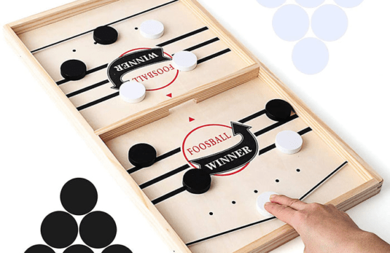 Fast Sling Puck Board Game - High-Quality Wooden Family Game for Kids and Adults, Fun Sports Board Game, Indoor and Outdoor Play, Perfect Gift - Image 4
