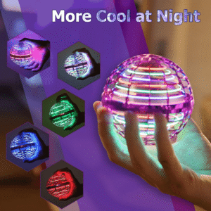 Flying Orb Ball Toy, Mini Drone Toys, UFO Magic Flying Ball Toy with Lights