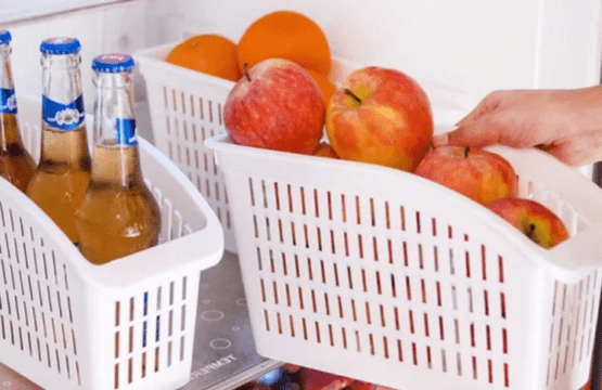 Premium Multipurpose Fridge Basket BPA Free Storage Organizer for Kitchen Pantry Bathroom and Office - Image 4
