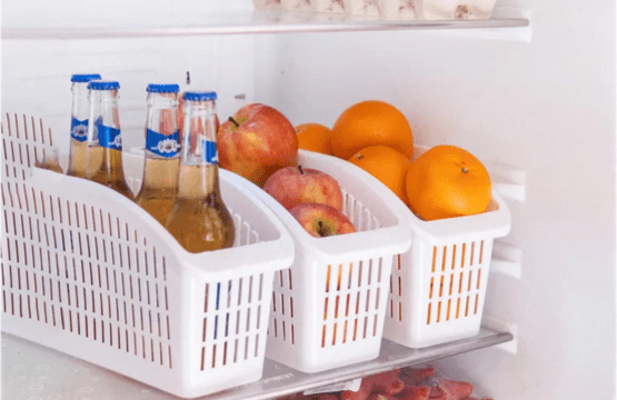 Premium Multipurpose Fridge Basket BPA Free Storage Organizer for Kitchen Pantry Bathroom and Office - Image 3