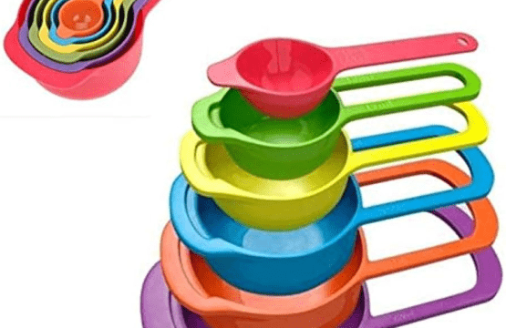 Multicolor Kitchen Measuring Spoons Set: 6-Piece Plastic Spoons with Precise Measurements, Ideal for Cake Baking, Cooking, and Space-Saving Storage - Image 4
