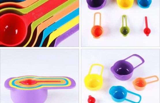 Multicolor Kitchen Measuring Spoons Set: 6-Piece Plastic Spoons with Precise Measurements, Ideal for Cake Baking, Cooking, and Space-Saving Storage - Image 3