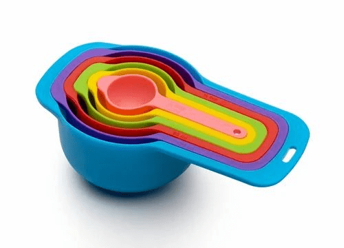 Multicolor Kitchen Measuring Spoons Set: 6-Piece Plastic Spoons with Precise Measurements, Ideal for Cake Baking, Cooking, and Space-Saving Storage - Image 2