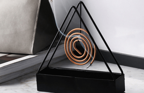 Modern Mosquito Coil Holder Safe Stylish Metal Wall Mounted Decorative Coil Stand - Image 3